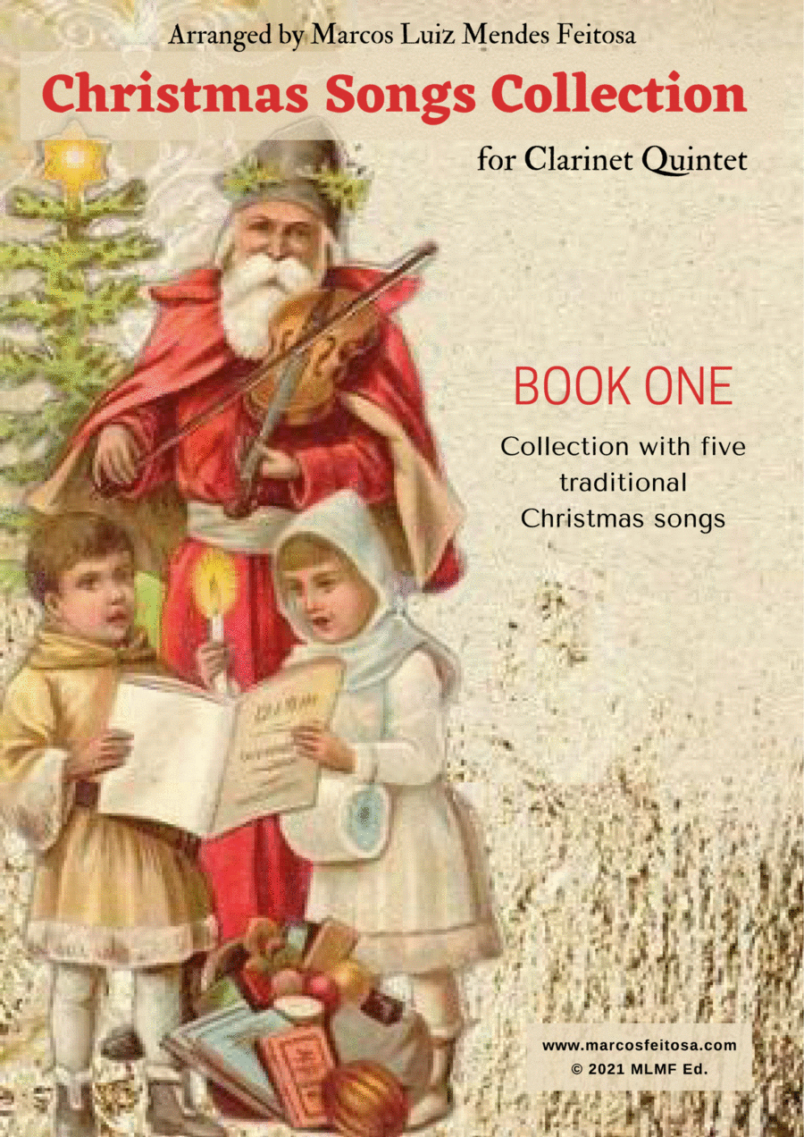 Christmas Song Collection (for Clarinet Quintet) - BOOK ONE Clarinet Quintet scores gallery preview page 1