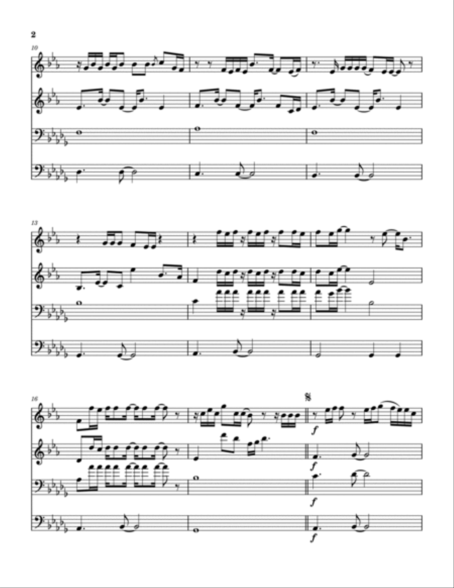 Standing Room Only Standing Room Only Brass Quartet scores gallery preview page 3