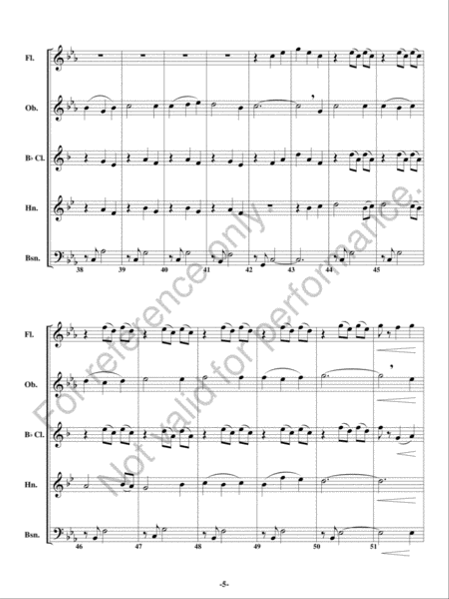 Jig of the Irish Jig of the Irish Woodwind Quintet scores gallery preview page 5