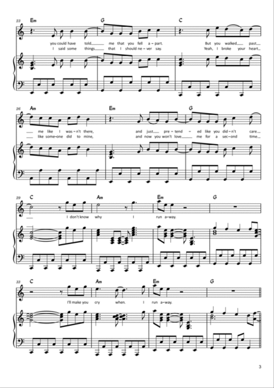 Save Your Tears Voice scores gallery preview page 3