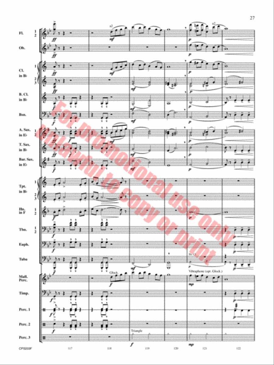 Red Hills Saga Concert Band scores gallery preview page 28