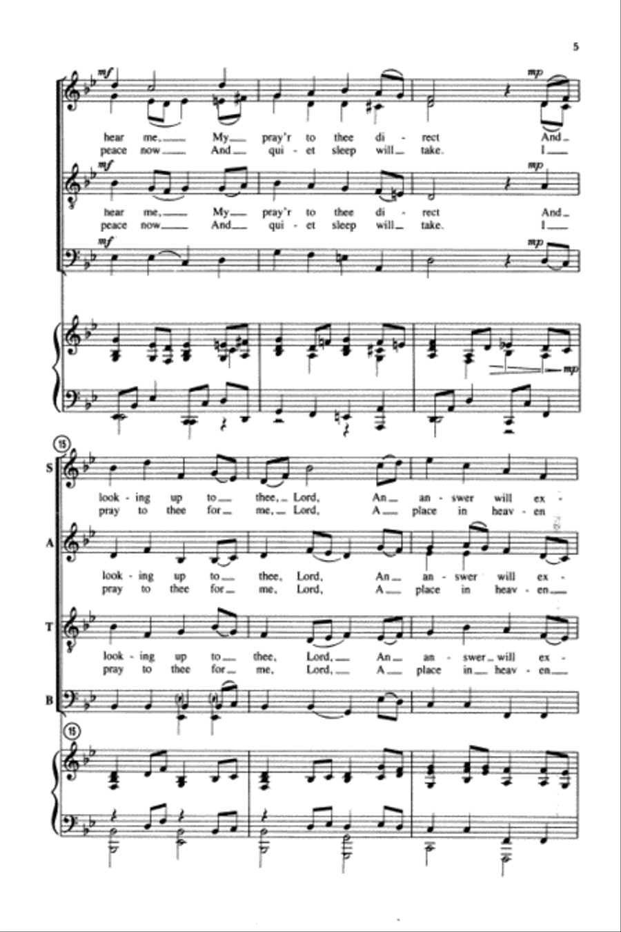 A Place in Heaven (SATB) 4-Part scores gallery preview page 3