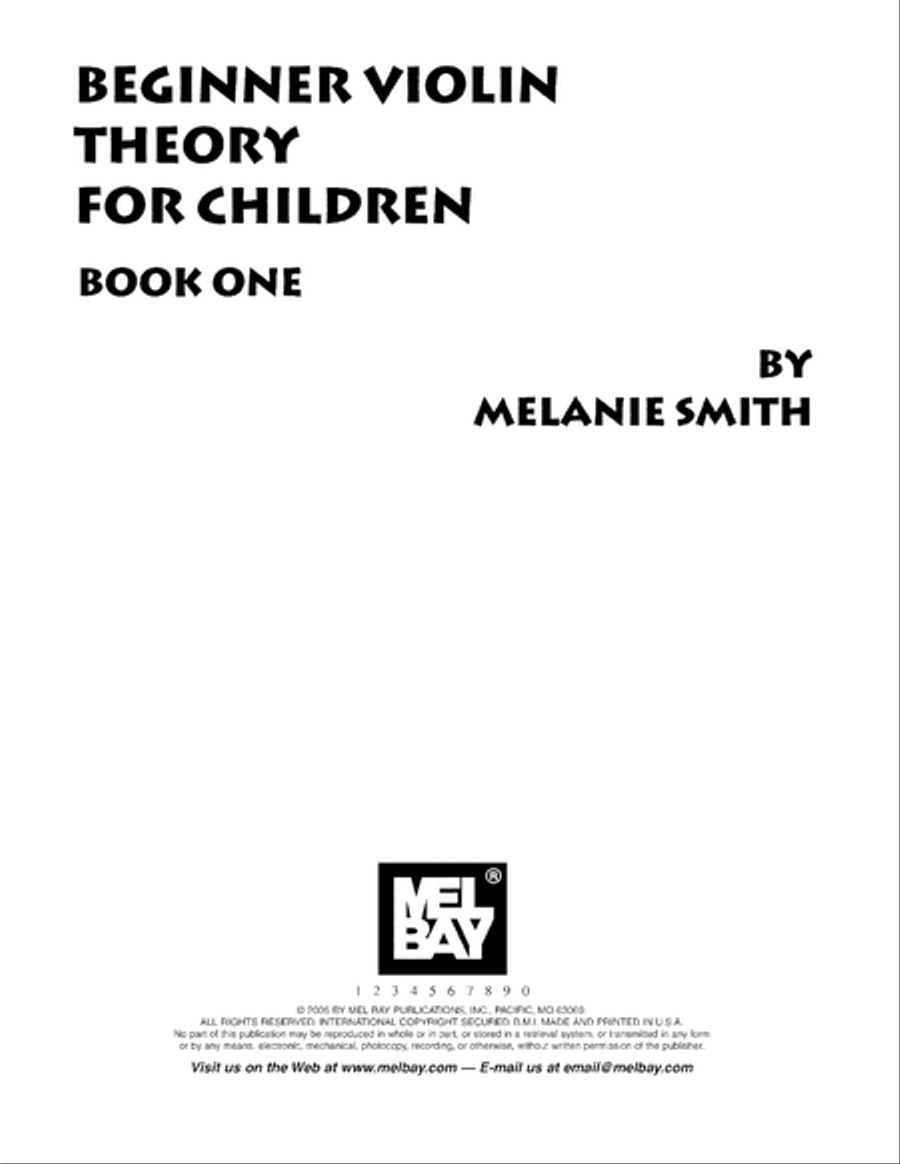 Beginner Violin Theory for Children, Book One Violin Solo scores gallery preview page 2