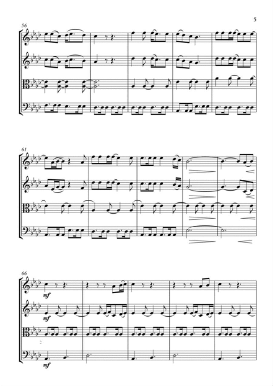 Tenerife Sea String Quartet scores gallery preview page 5