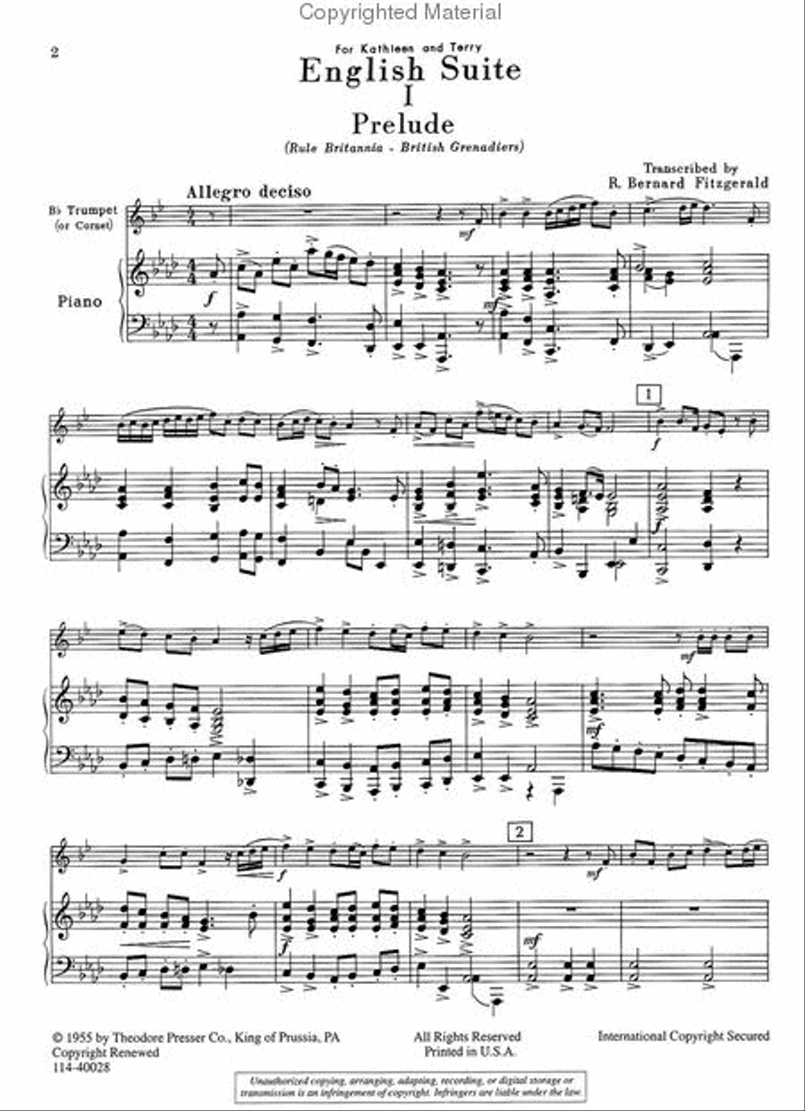 English Suite Chamber Music scores gallery preview page 2