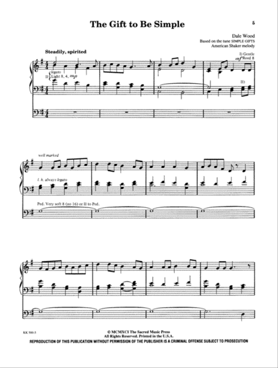 Wood Works for Organ, Book 3 Organ scores gallery preview page 5