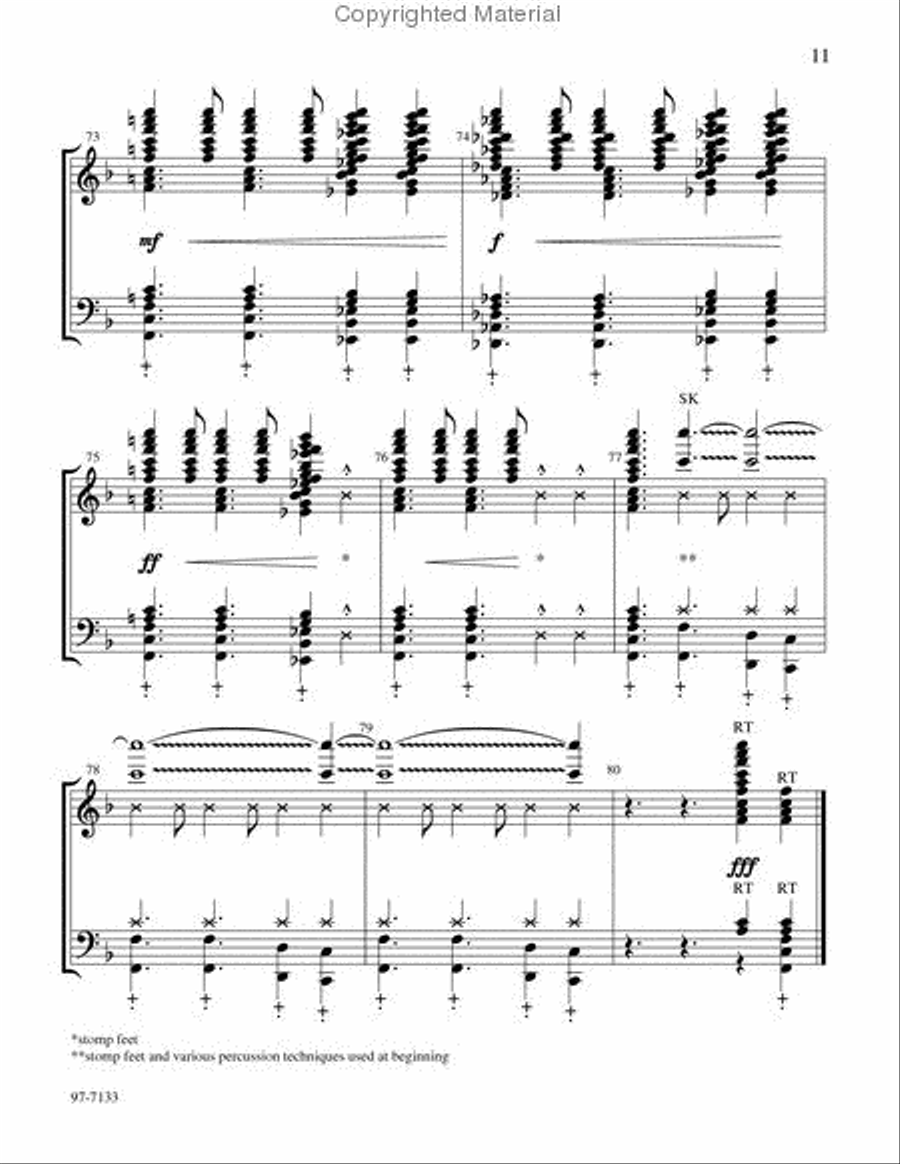 Beach Spring Stomp Handbell Choir scores gallery preview page 6