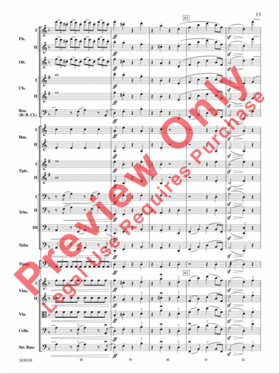Tragic Overture Full Orchestra scores gallery preview page 14