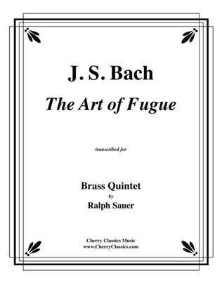 Book cover for The Art of Fugue - Complete for Brass Quintet