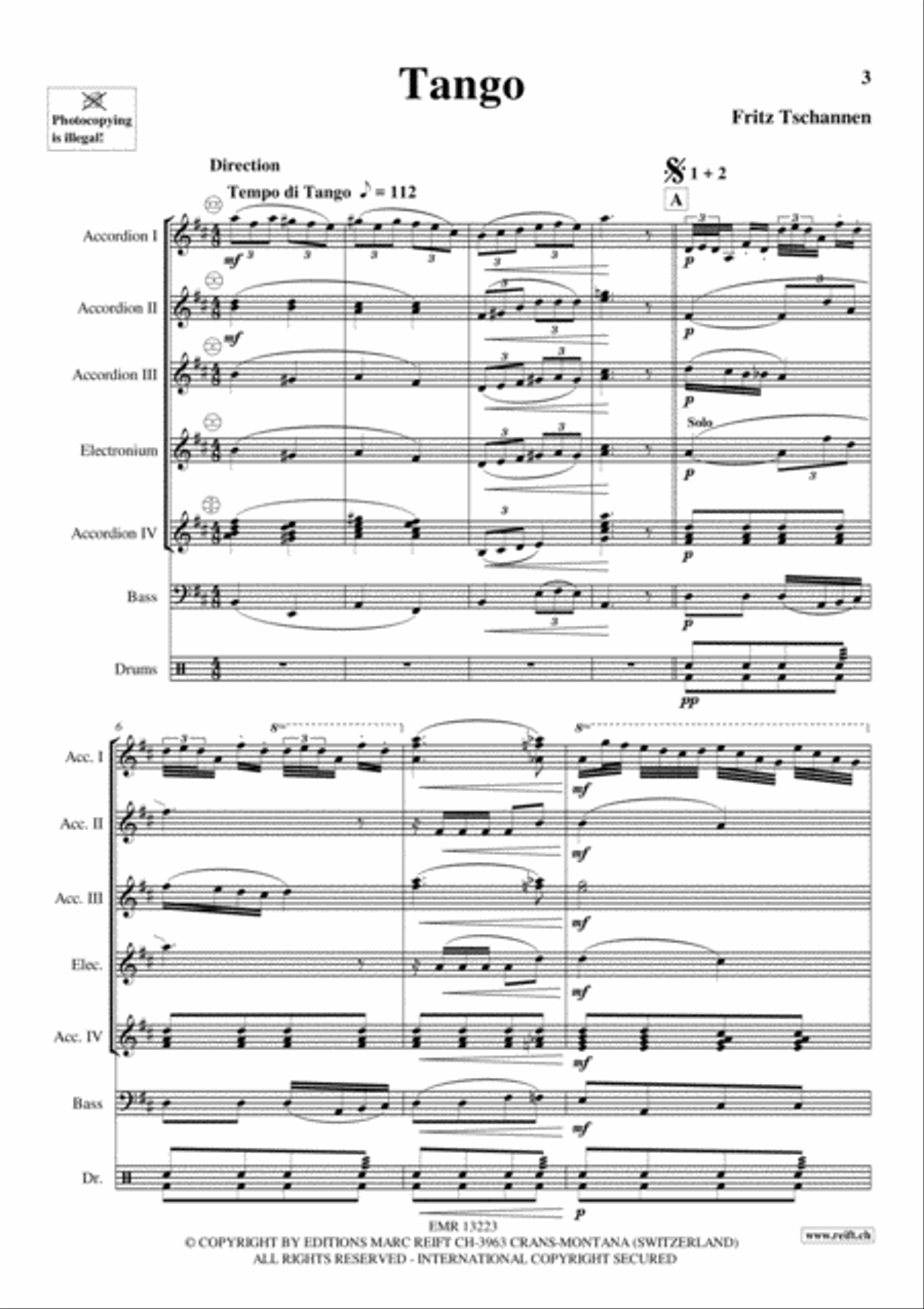 Tango Tango Accordion scores gallery preview page 3