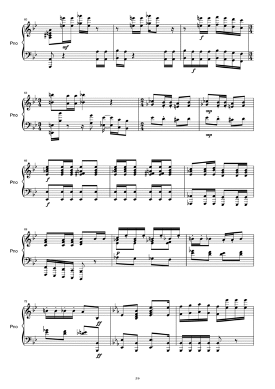 Bohemian Rhapsody Piano Solo scores gallery preview page 5