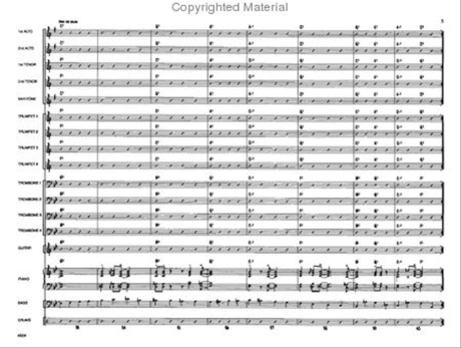Vamoose Your Caboose Jazz Ensemble scores gallery preview page 6
