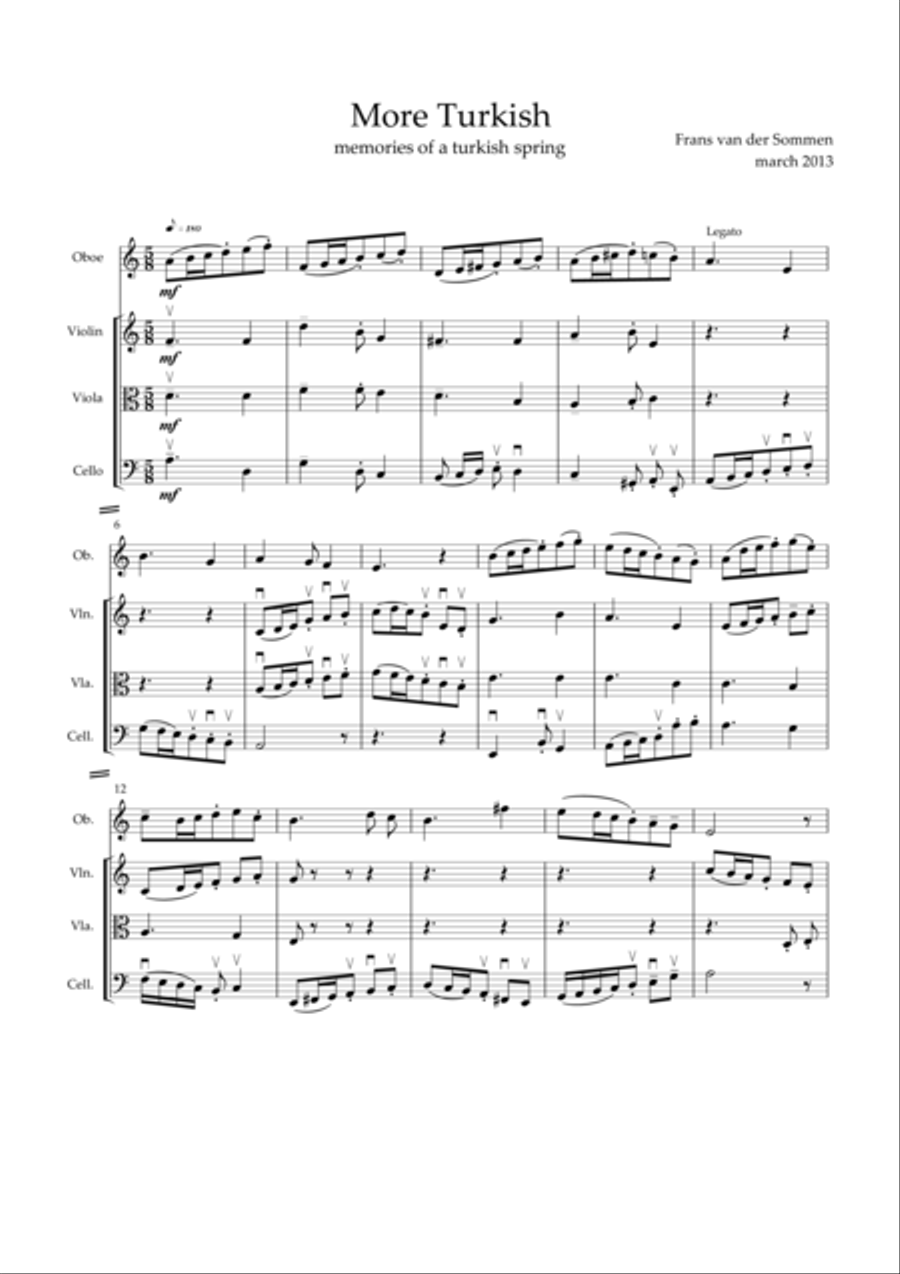 More Turkish Small Ensemble scores gallery preview page 1