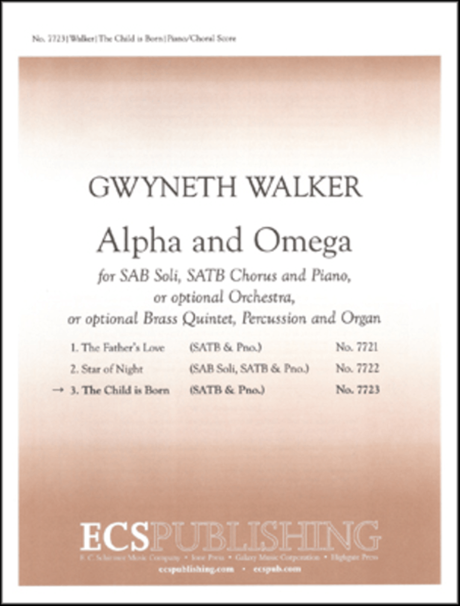 Alpha and Omega: No. 3 The Child is Born 4-Part scores gallery preview page 1