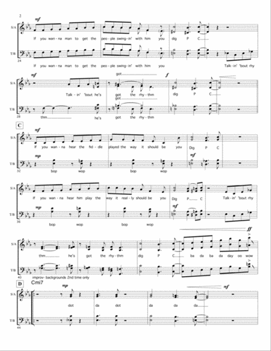 Mr. P.c. 4-Part scores gallery preview page 2
