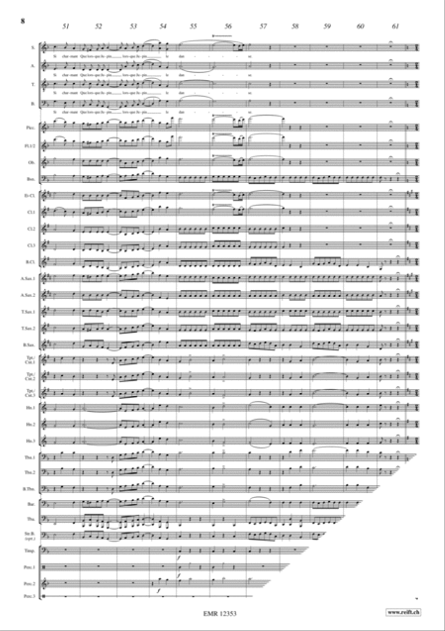 Orphee Aux Enfers 4-Part scores gallery preview page 8