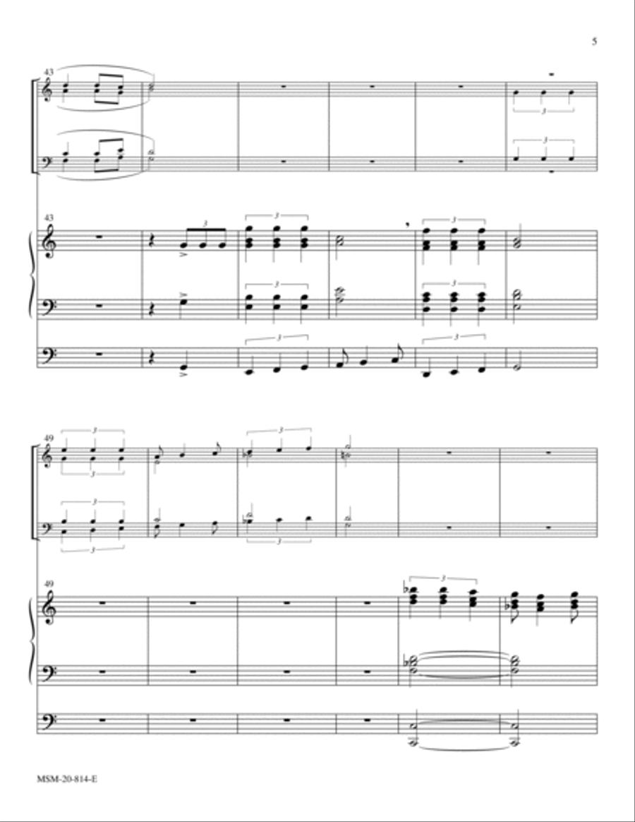 Celebration Fanfare Organ scores gallery preview page 5