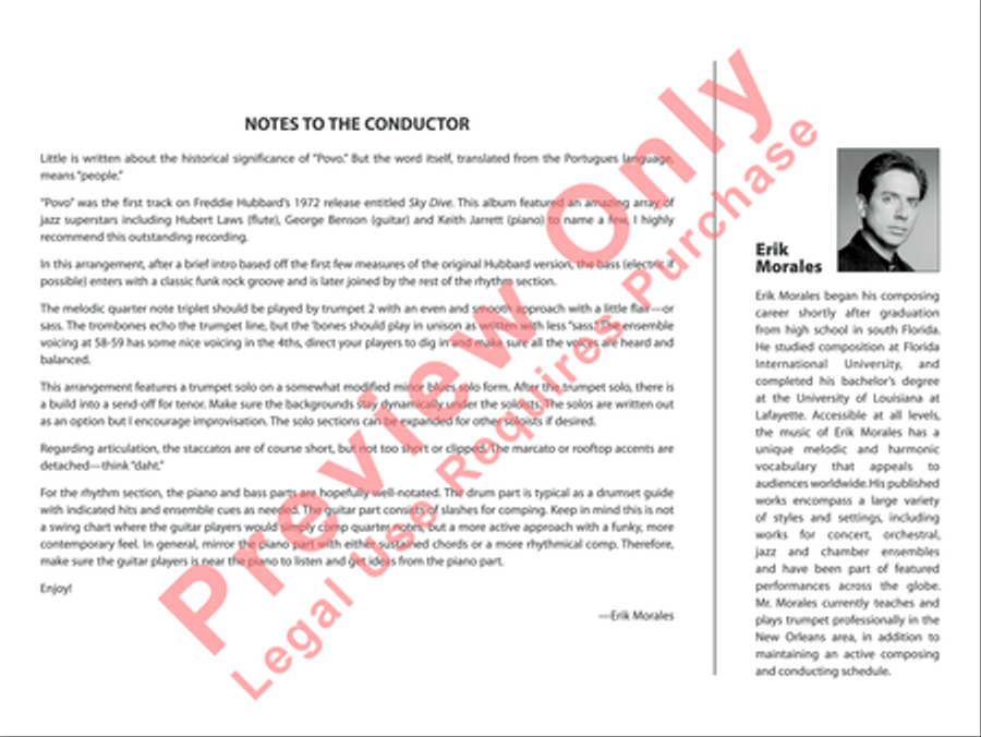 Povo Jazz Ensemble scores gallery preview page 3