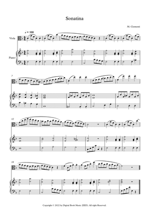 Sonatina (In C Major) - Muzio Clementi (Viola + Piano)