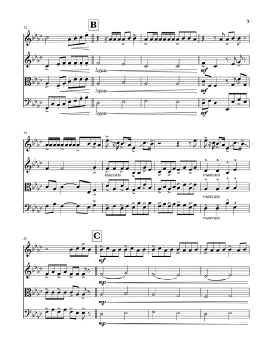 Closer String Quartet scores gallery preview page 3