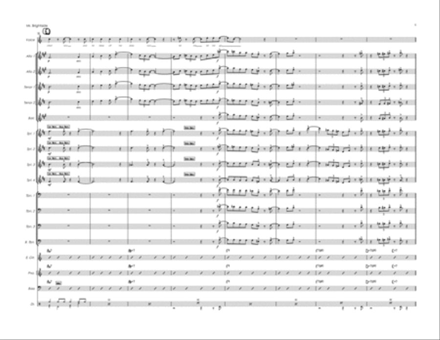 Mr. Brightside Jazz Ensemble scores gallery preview page 5