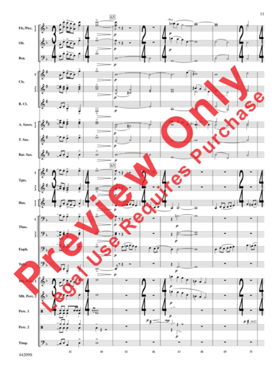 Gaudete Concert Band scores gallery preview page 12