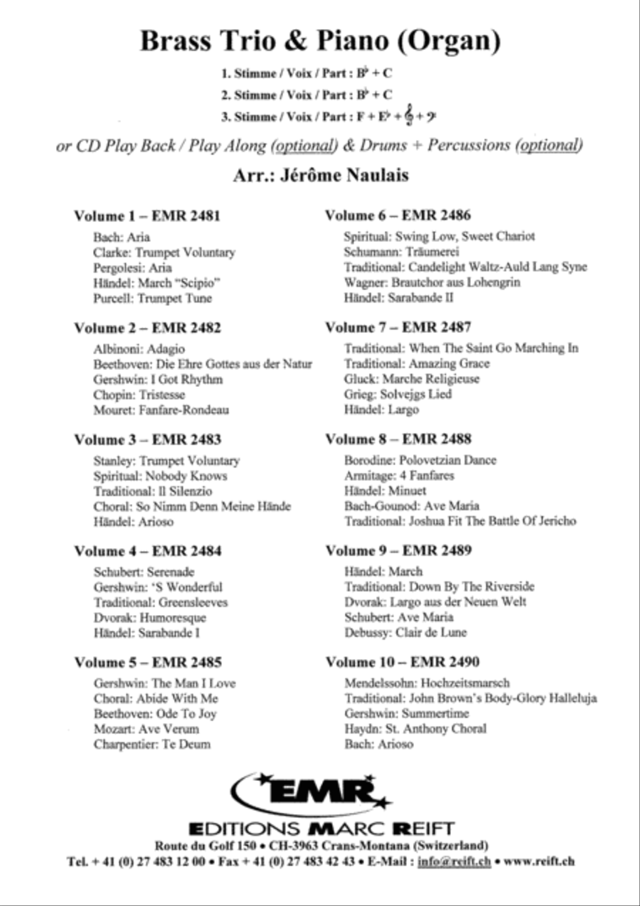 Album Volume 1 Brass Trio scores gallery preview page 8