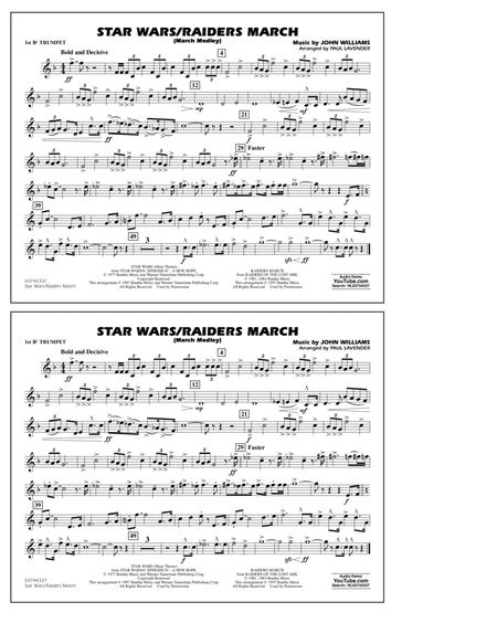 Star Wars/Raiders March - 1st Bb Trumpet