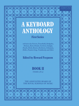 Book cover for A Keyboard Anthology, First Series, Book II