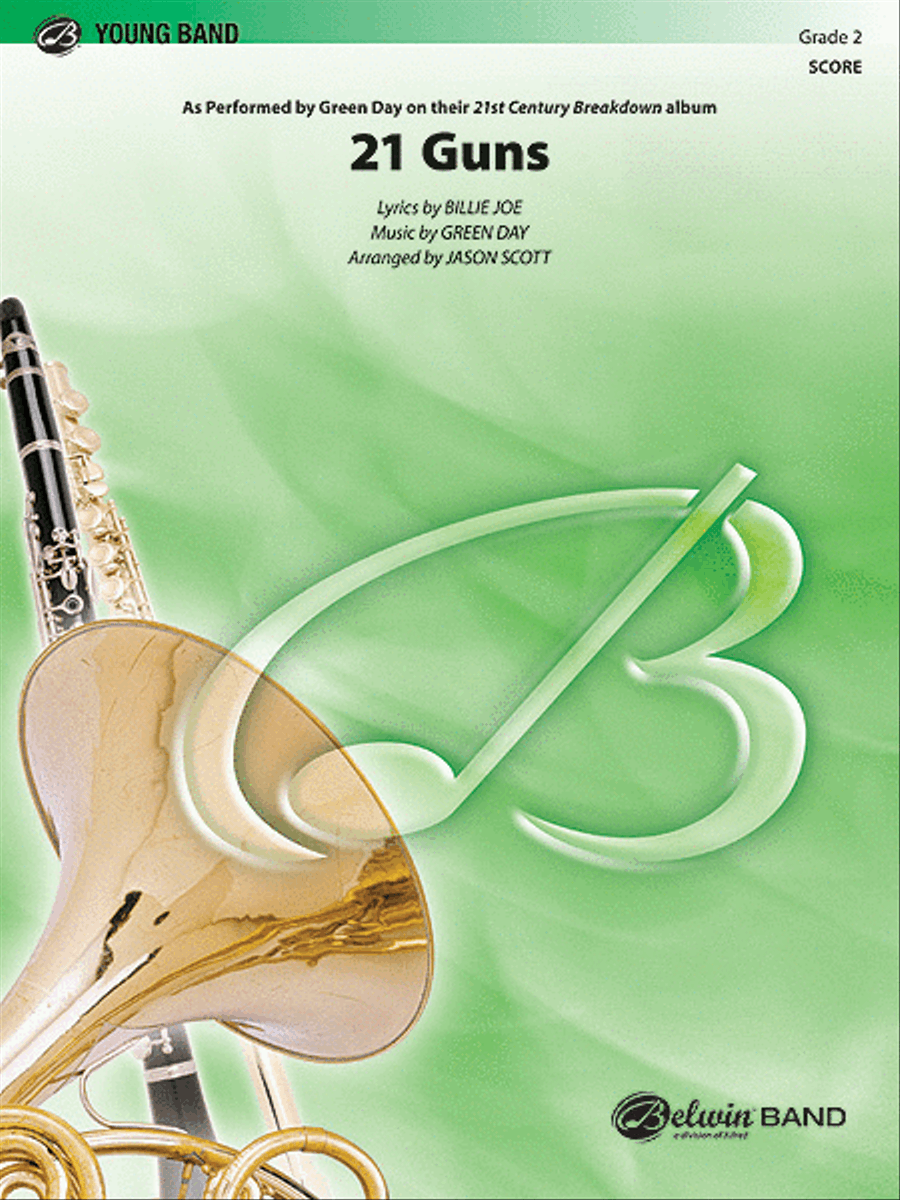 21 Guns Concert Band scores gallery preview page 1