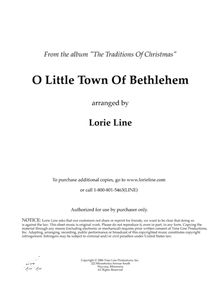 O Little Town Of Bethlehem image number null