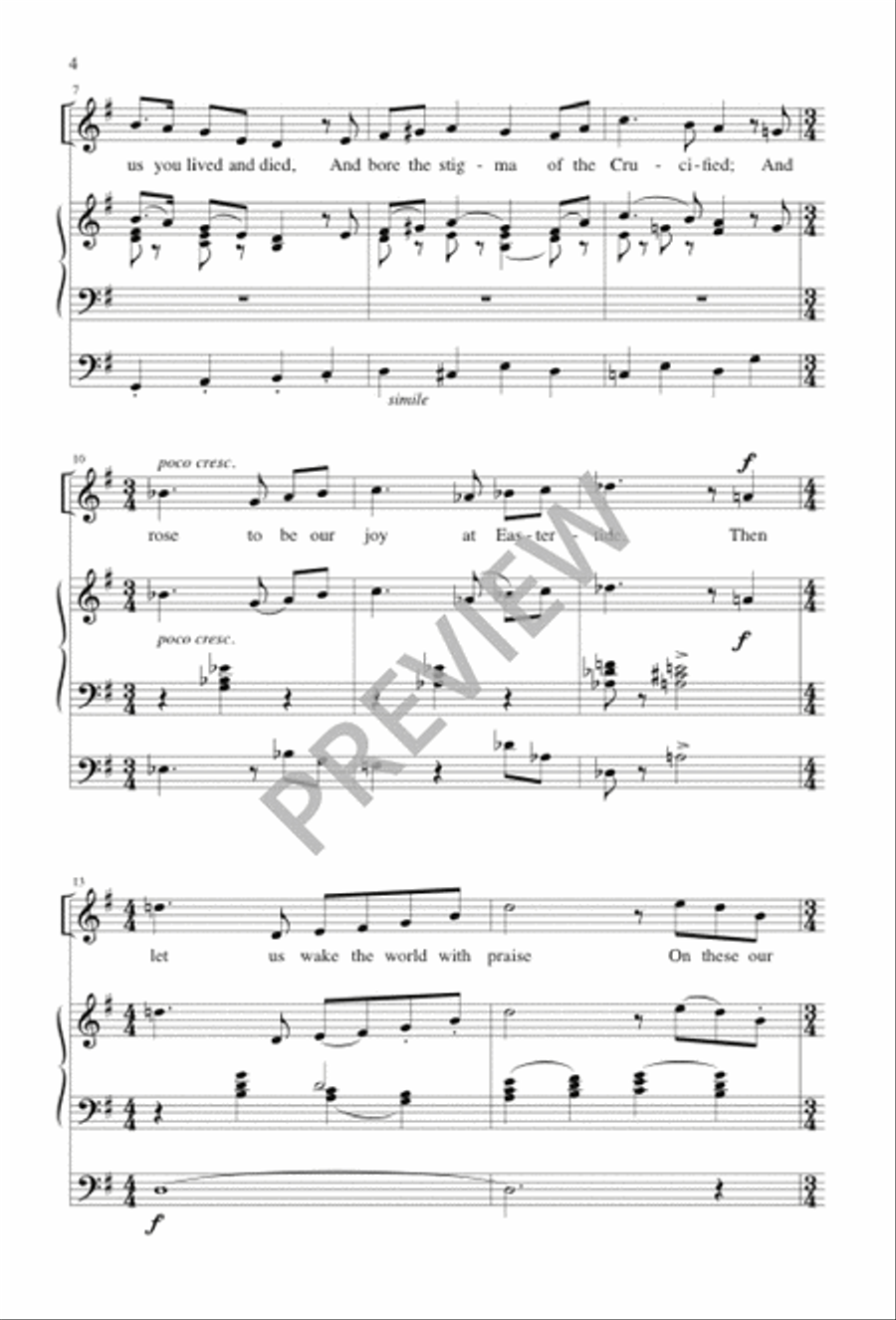 Easter Days 4-Part scores gallery preview page 4