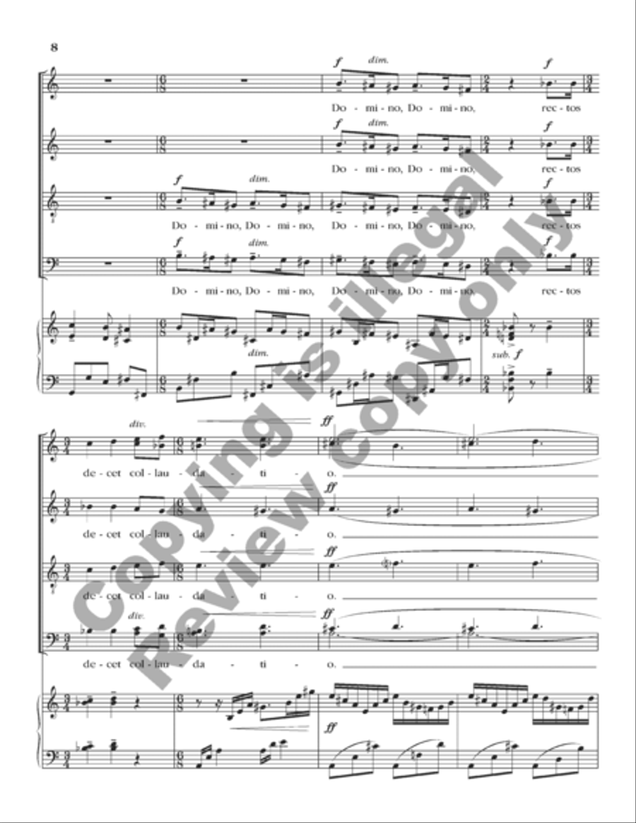 Exultate Justi 4-Part scores gallery preview page 23