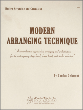 Book cover for Modern Arranging Technique