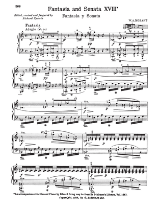 Book cover for Fantasia In C Minor, K. 475