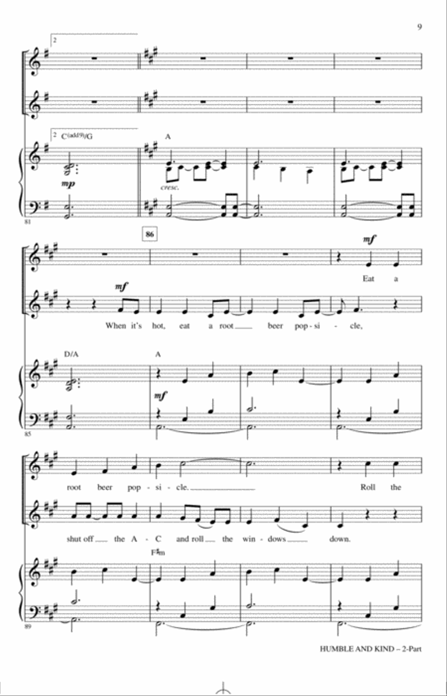 Humble And Kind 2-Part scores gallery preview page 7
