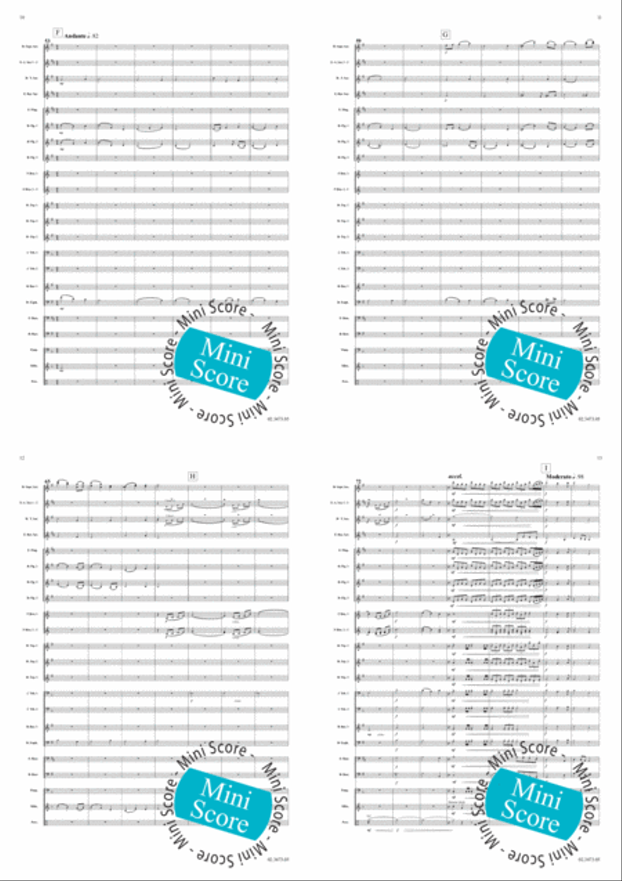 A German Carol A German Carol Fanfare Band scores gallery preview page 5