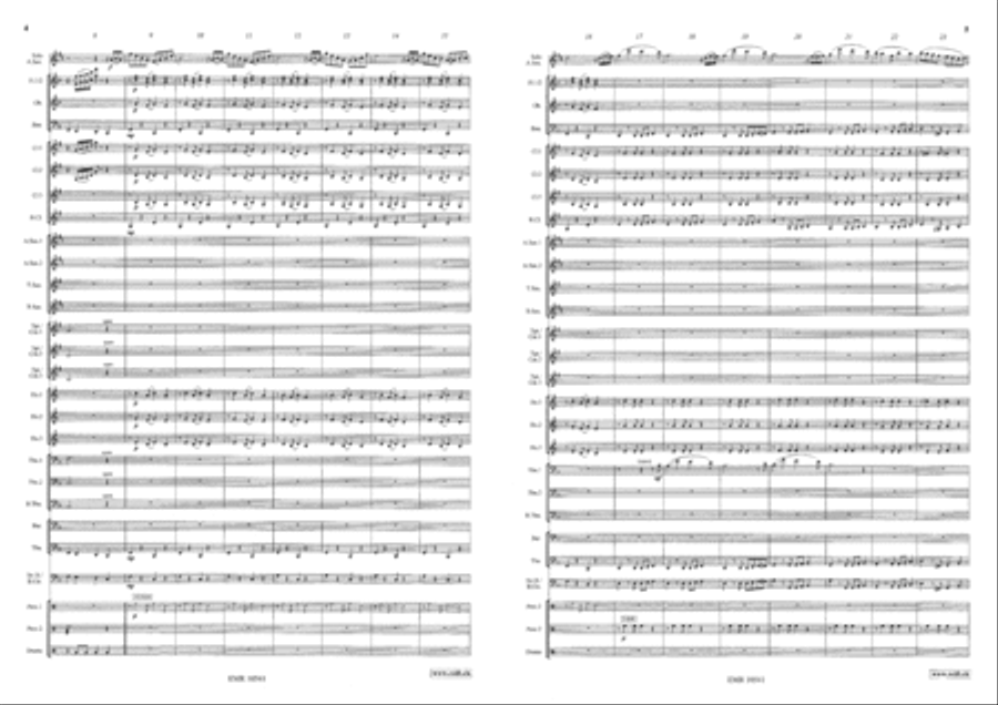 Saxophonissimo Concert Band scores gallery preview page 4
