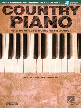 Book cover for Country Piano – The Complete Guide with Online Audio!