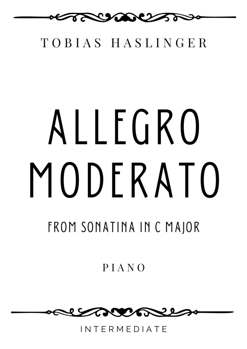 Haslinger - Allegro moderato from Sonatina in C Major - Intermediate image number null