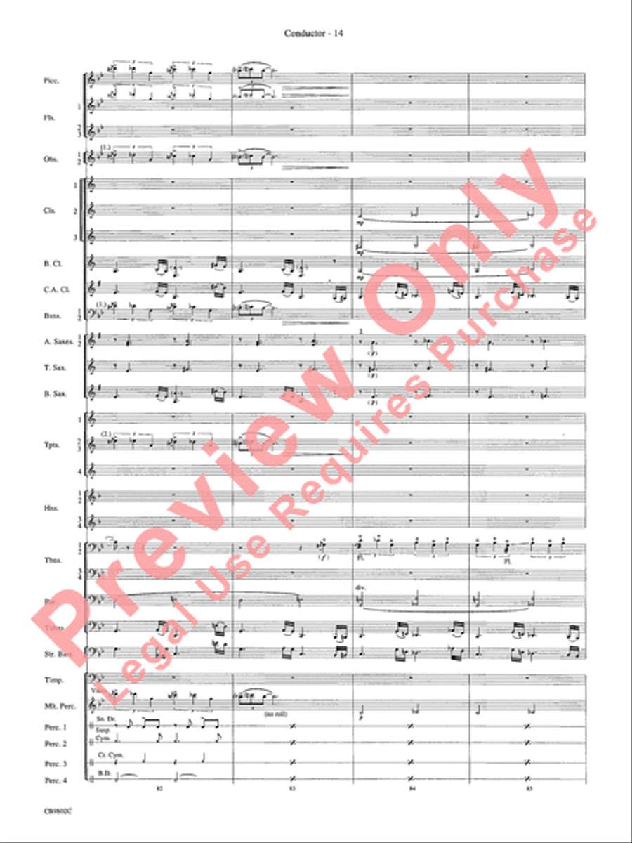 Porgy and Bess Concert Band scores gallery preview page 16