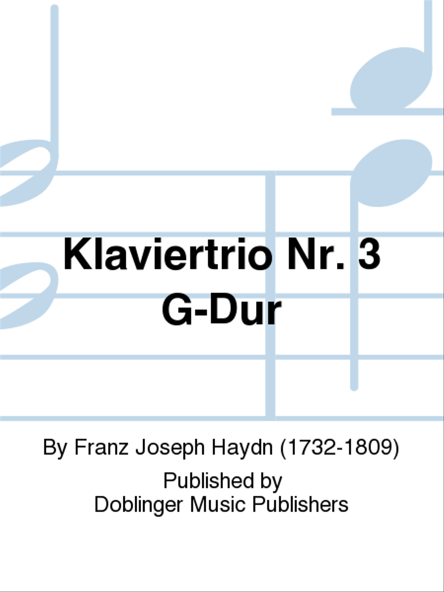 Klaviertrio Nr. 3 G-Dur Piano Trio scores gallery preview page 1