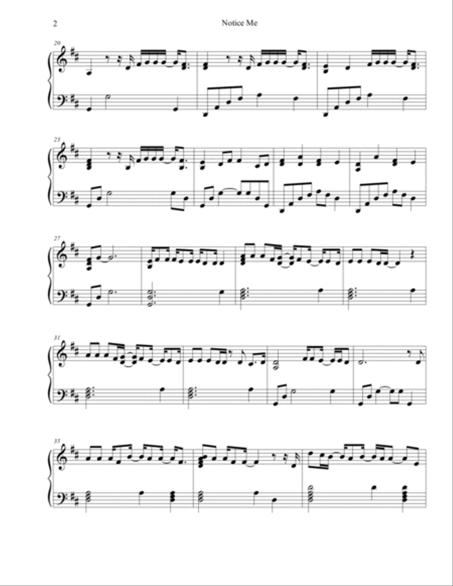 Notice Me Small Ensemble scores gallery preview page 2