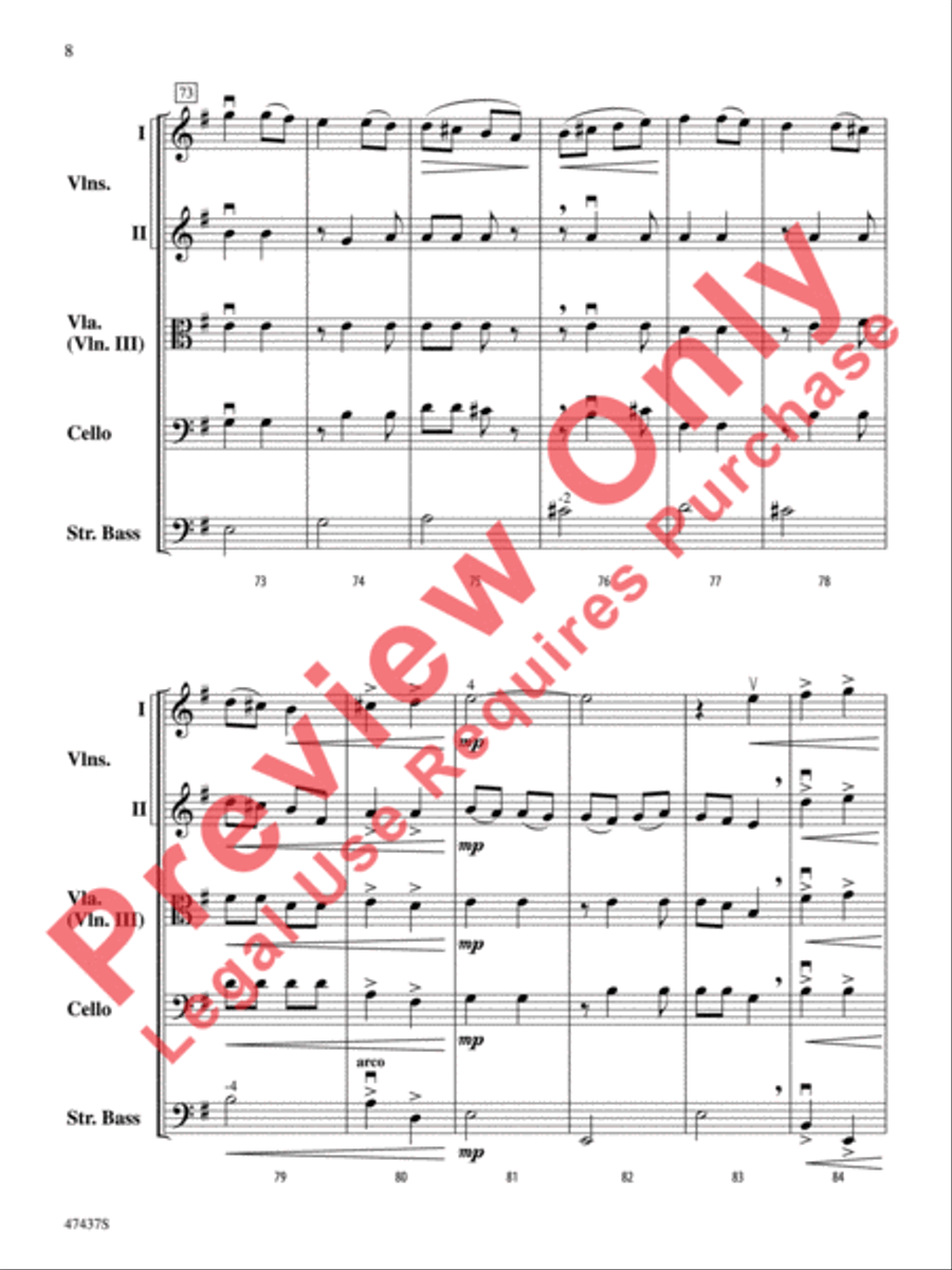 Dance of the Red Dragons String Orchestra scores gallery preview page 9