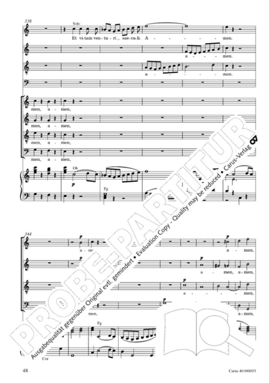 Mass in C Major Mass in C Major 4-Part scores gallery preview page 49