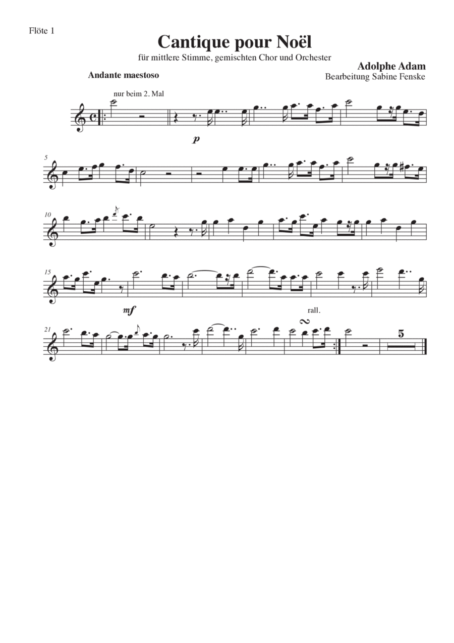 Cantique pour Noël Chamber Orchestra scores gallery preview page 1