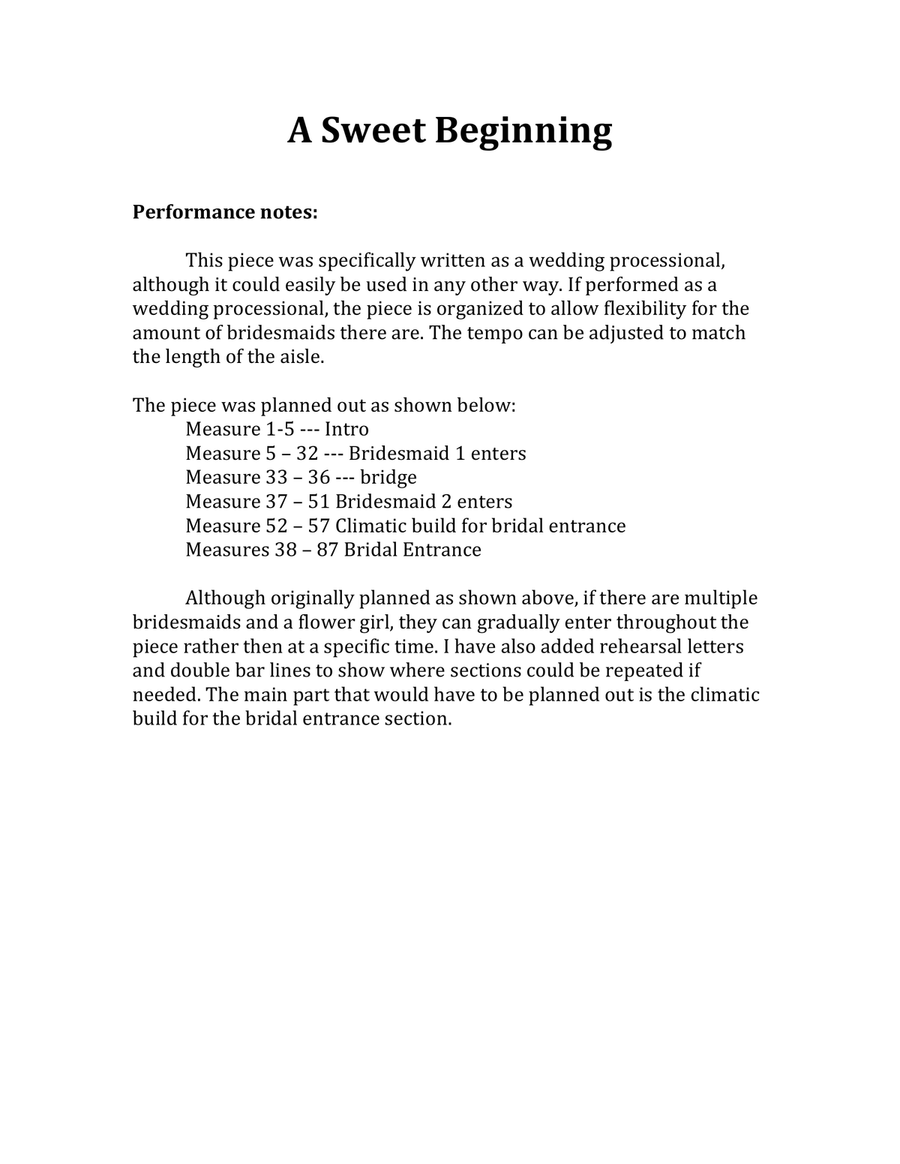 A Sweet Beginning A Sweet Beginning Piano Solo scores gallery preview page 2