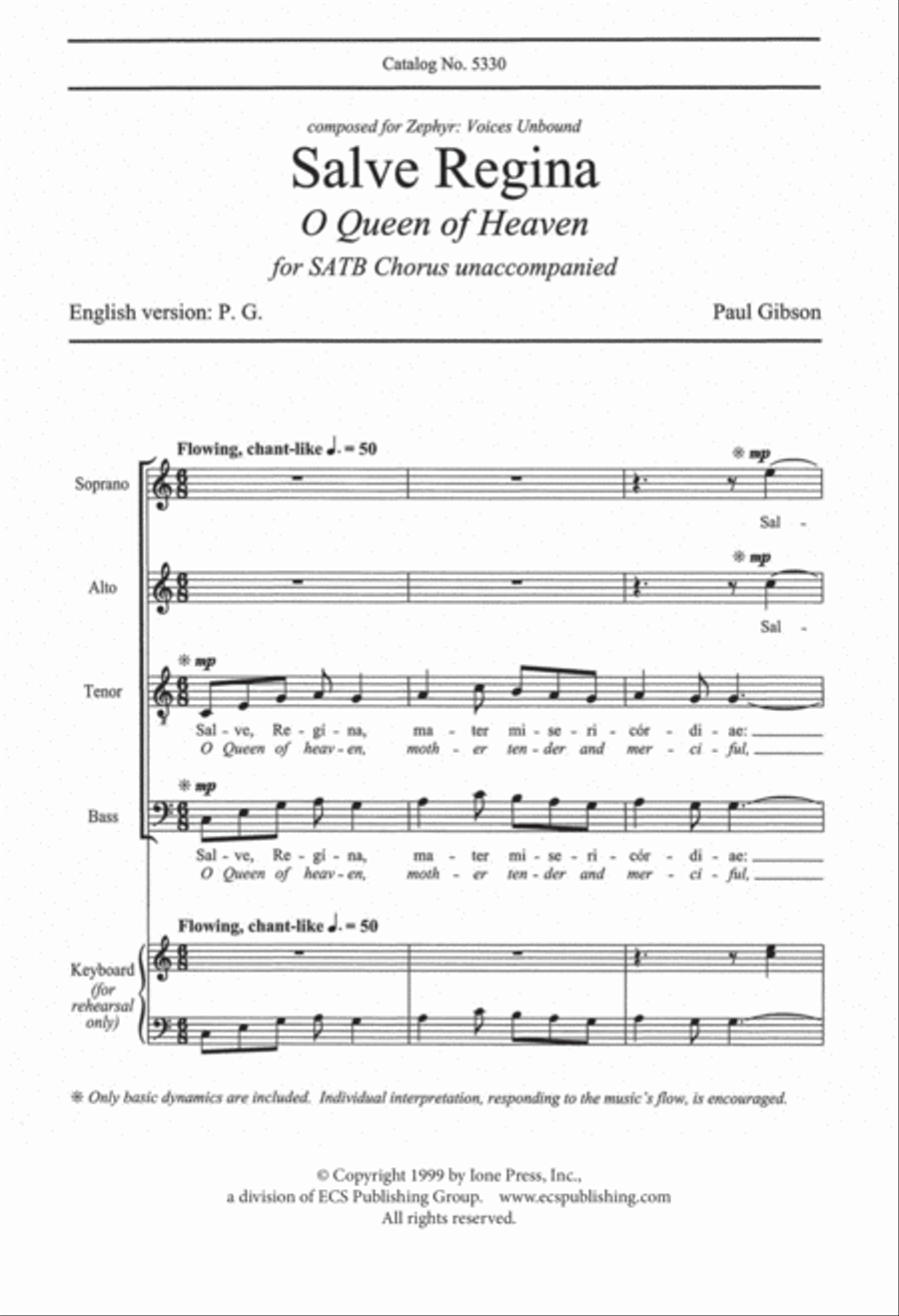Salve Regina 4-Part scores gallery preview page 2