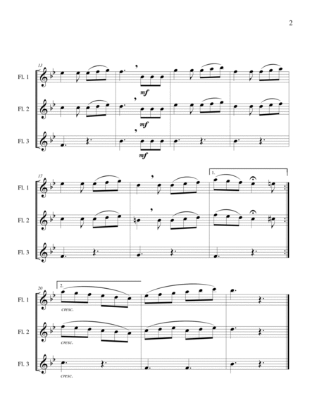 Capriccio Italien Theme - Flute Trio image number null