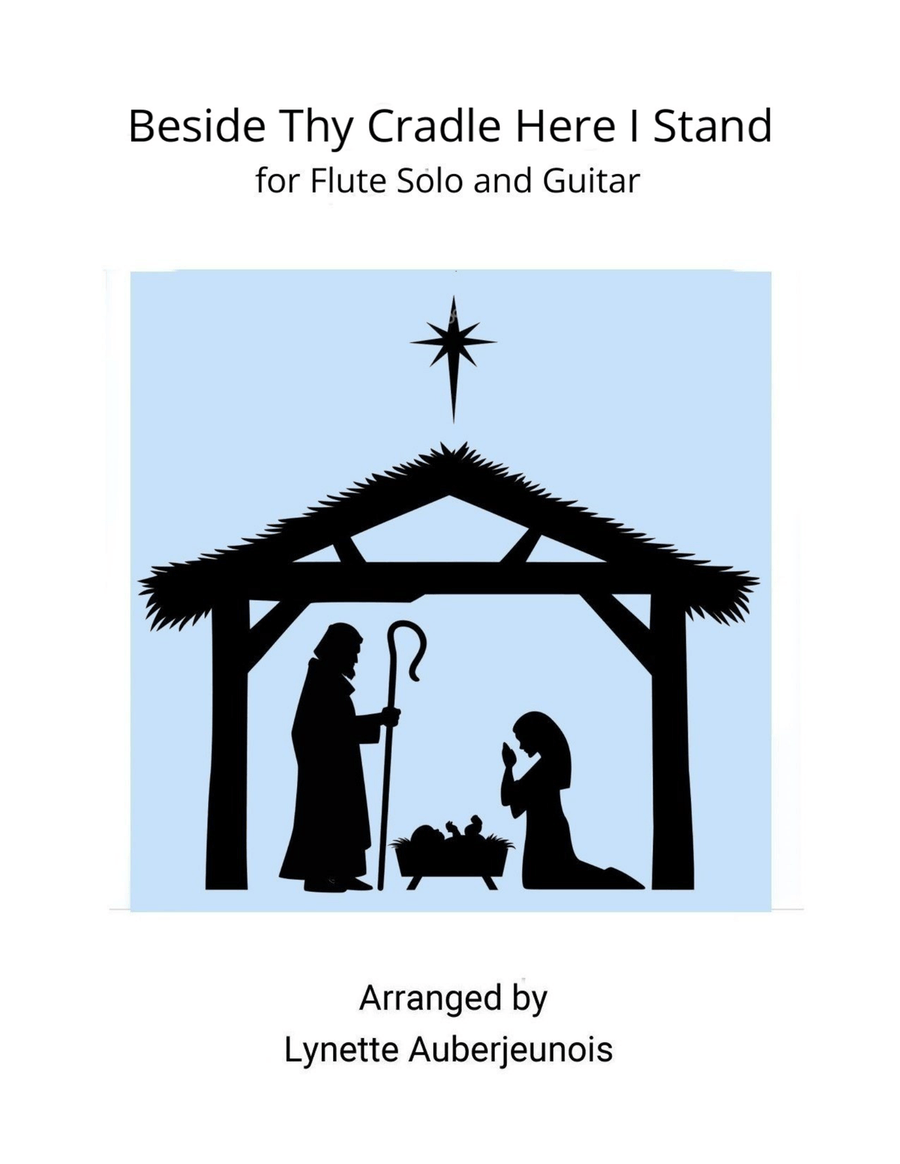 Beside Thy Cradle Here I Stand - Flute Solo with Guitar Chords Chamber Music scores gallery preview page 1